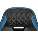 Кресло компьютерное HALMAR RAGNAR черный/голубой